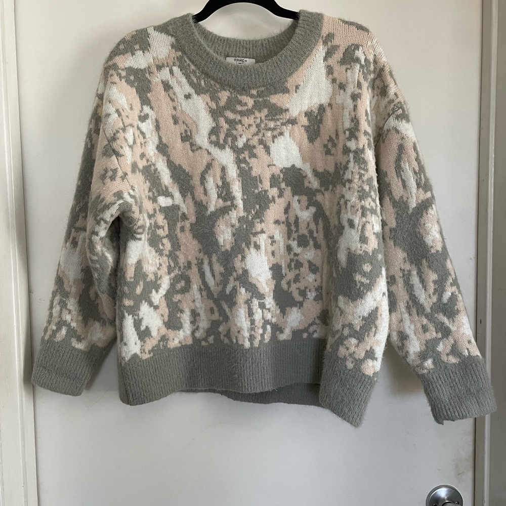 Grey, White, Pink Sweater| Size S/M